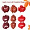 Mini Pie Molds Dough Presser Pocket Pie Molds for Baking, Party Potluck Hand Pie Molds Set of 3, Apple, Pumpkin and Acorn Shapes (Red)